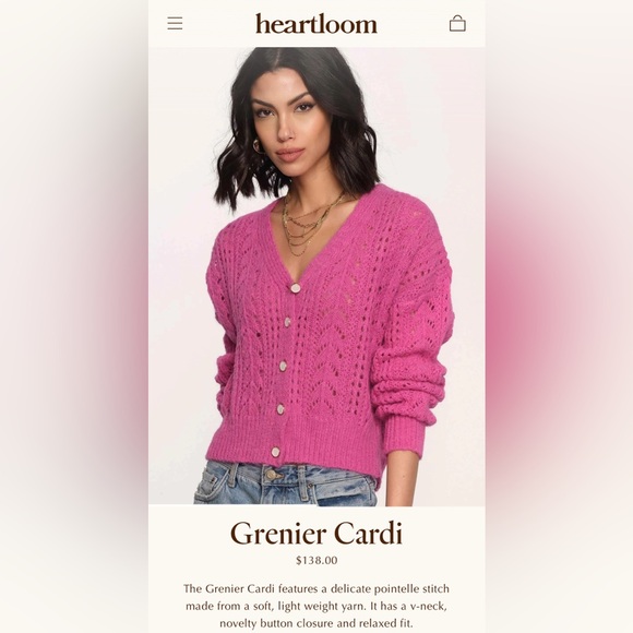 Heartloom Red Knit Cardigan - Picture 2 of 11